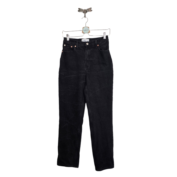 Abercrombie & Fitch 27X29.5" Curve Love The '90s Straight High Rise 27/4R - Picture 1 of 10